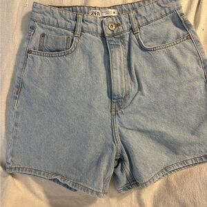Zara Light Blue Women's Jean Shorts